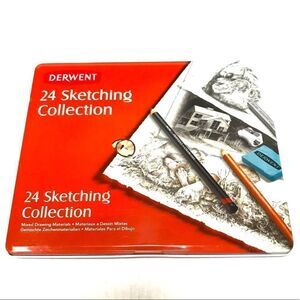NIB Derwent 24 sketch collection mixed drawing materials set